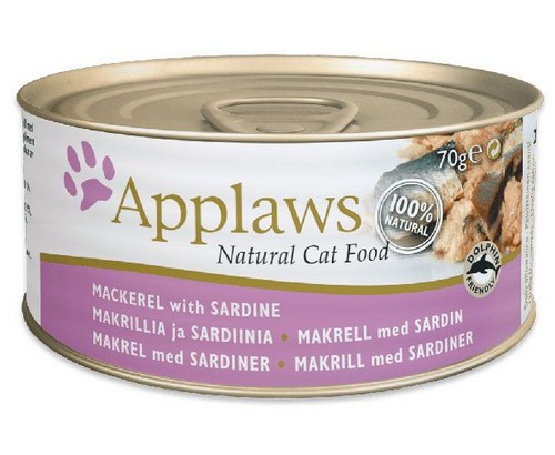 Applaws Natural Cat Food Mackerel with Sardines 70g