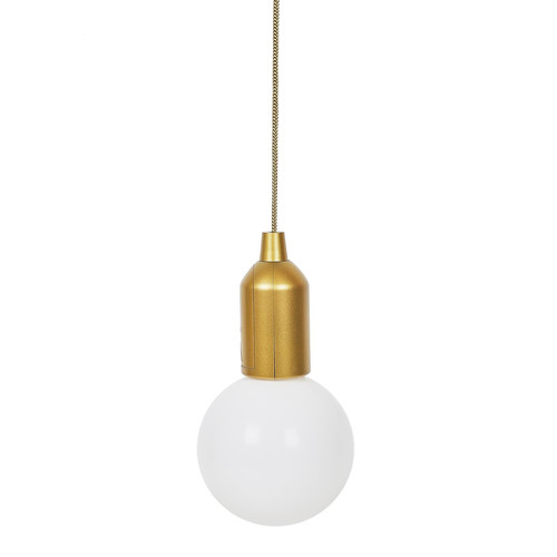 Pendant LED Lamp L, battery-operated, gold