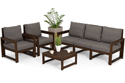 Outdoor Furniture Set MALTA, dark brown/graphite