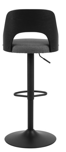 Bar Stool Lucy, grey/black