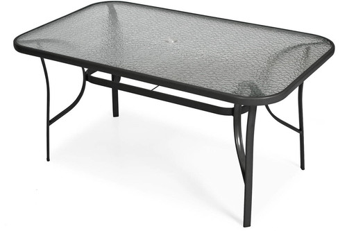 Outdoor Dining Table PORTO 150, black