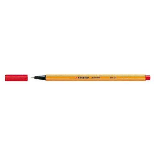 Stabilo Point 88 Fineliners 88/40 Red 10pcs