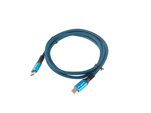 Lanberg Cable USB-C M/M USB4 1.2m 100W 8K 60Hz, black-blue