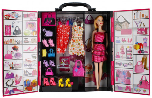 Beauty Doll Wardrobe & Accessories Playset 3+