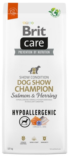 Brit Care Hypoallergenic Dog Show Champion Salmon & Herring Dry Dog Food 12kg