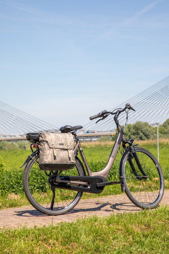 Newlooxs Bicycle Bag Bamboo Alba Double, sand