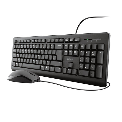 Trust Wired Keyboard And Mouse Set Primo