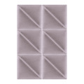 Upholstered Wall Panel Triangle Stegu Mollis 30x30cm 2pcs, lavender