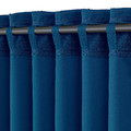 MAJGULL Block-out curtains, 1 pair, dark blue, 145x300 cm