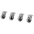 RILL Castor, grey, 50 mm, 4 pack