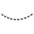 HÖSTAGILLE Garland, bat black, 4 m