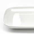 GODMIDDAG Plate, white, 18x30 cm