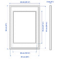 SILVERHÖJDEN Frame, gold-colour, 61x91 cm