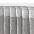 RYSSBRÄKEN Room darkening curtain, 1 piece, light grey, 140x300 cm