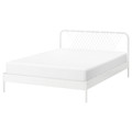 NESTTUN Bed frame, white, Lönset, 160x200 cm