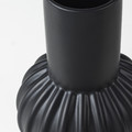 SKOGSTUNDRA Vase, black, 27 cm