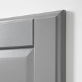 TYSSEDAL Door with hinges, grey, 50x229 cm