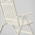 BONDHOLMEN Reclining chair, outdoor, white/beige