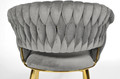 Glamour Chair IRIS LUX, grey