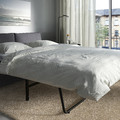 VIMLE 3-seat sofa-bed with chaise longue, with wide armrests Gunnared/medium grey