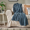 HUMLEMOTT Throw, blue-grey, 130x170 cm