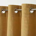 Curtain GoodHome Tiga 140x260cm, mustard yellow