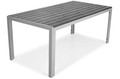Large Outdoor Dining Table MODENA 180, aluminium, black
