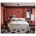 MALM Bed frame with mattress, white/Vesteröy medium firm, 180x200 cm