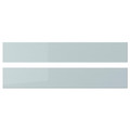 KALLARP Drawer front, high-gloss light grey-blue, 60x10 cm, 2 pack