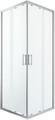 GoodHome Shower Enclosure Beloya 80x80x195cm, chrome/transparent