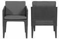 Outdoor Dining Set COLUMBIA, graphite