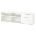 VIHALS TV bench, white, 176x37x50 cm