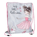 Drawstring Bag School Shoes/Clothes Bag Ballerina Pastel