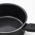 HEMLAGAD Saucepan, non-stick coating black, 1 l