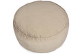 Large Pouffe, velvet, beige