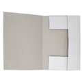 Paper Folder with Elastic Band A4 300g, white, 25pcs