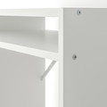 TORALD Desk with shelf unit, white, 65x40 cm