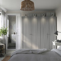 PAX / GULLABERG Wardrobe combination, dark grey/grey, 200x60x201 cm