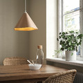 ZEBRASÄV Pendant lamp, brown/paper, 35 cm