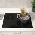 LAGAN Induction hob, plug-in 2 zones/black