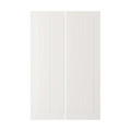 STENSUND 2-p door f corner base cabinet set, white, 25x80 cm