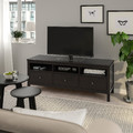 HEMNES TV bench, black-brown, 148x47x57 cm