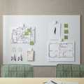 MITTZON Whiteboard/noticeboard, white, 84x110x2 cm