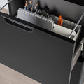 GALANT File cabinet, black stained ash veneer, 51x120 cm