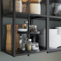 ENHET Wall storage combination, anthracite, white, 40x15x150 cm