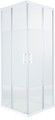 Cooke & Lewis Shower Enclosure Onega 80x80x190cm, white/pattern