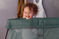 BABYBJÖRN Travel Crib Light, Dark Green + sheet