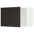 METOD Wall cabinet, white/Kungsbacka anthracite, 60x40 cm