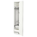 METOD / MAXIMERA High cabinet with cleaning interior, white/Vallstena white, 40x60x200 cm