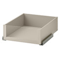 KOMPLEMENT Drawer with glass front, beige, 50x58 cm